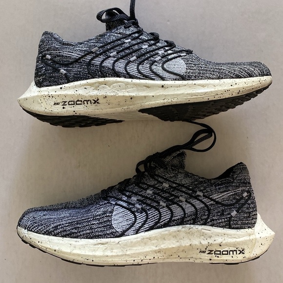 NIKE Pegasus Turbo Next Nature ZoomX Foam Black/White Sneakers DM3414-005 Sz 10 - Picture 8 of 9